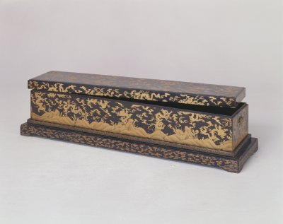 图片[2]-Yongzheng style black paint painted gold rectangular case-China Archive
